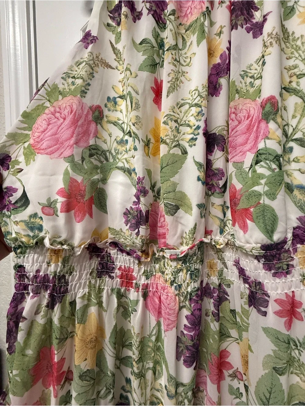 Nina Leonard Floral Sleeveless Tiered Maxi Dress | Size 1X - Picture 7 of 9